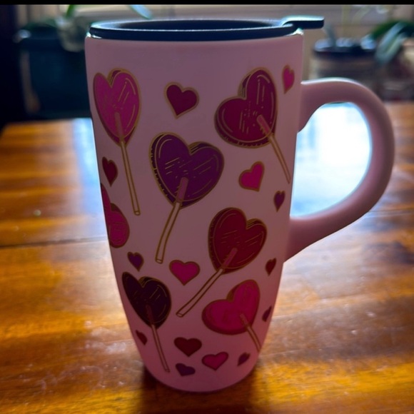 ♥️Coffee cup 17 oz  with LID NWOT 💗 - Picture 2 of 11